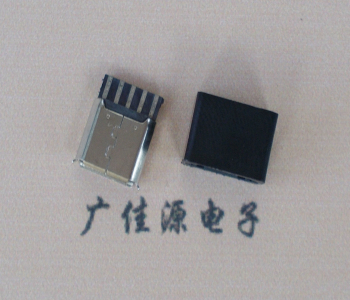 盐城麦克-迈克 接口USB5p焊线母座 带胶外套 连接器